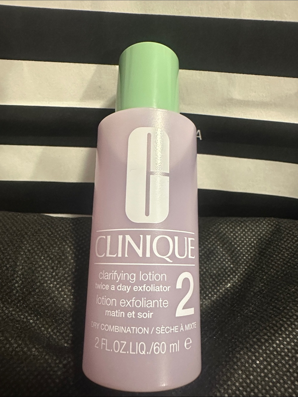 Clinique Clarifying Lotion 2 Pale Pink Bottle with Mint Green Cap